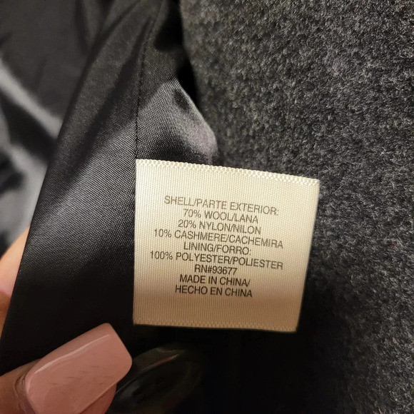 St John's gray wool blend pea coat - Picture 4 of 5